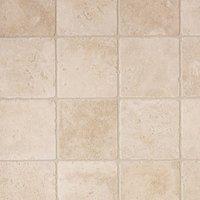 Vinyl Flooring UK Natural Chequers Stone Effect 2.8mm Vinyl Flooring Sheet | Size: 2000mm x 1000mm