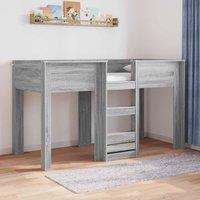 Berkfield Home Bunk Bed for Kids Grey Sonoma 75 x 190 cm Engineered wood