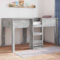 Berkfield Home Bunk Bed for Kids Concrete Grey 100 x 200 cm Engineered wood