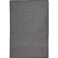 Berkfield Home Outdoor Flatweave Rug 120x170 cm Grey | Size: 100 cm diameter