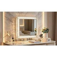 7seas Crystal Hollywood Vanity Mirror Wall Mount & Tabletop Chrome in Silver