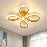 Pheashine Gold LED Ceiling Light, 30W 3000K Warm White, Modern Aluminium Fixture