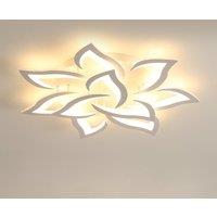 Pheashine Modern LED Ceiling Light, 60W, 220V, 3000K Warm Light, 80cm, Indoor in White