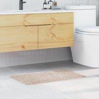 Berkfield Home Bath Mat Rectangular Cream 50x80 cm Polypropylen Non-Slip | Size: Medium