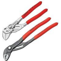 KNIPEX Cobra Pliers & Pliers Wrench Set in Red
