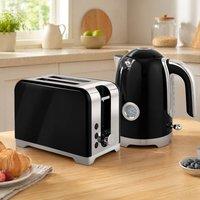 STILVORA Retro Toaster & Kettle Set in Black