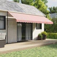 Berkfield Home Replacement Fabric for Awning Red & White Stripe 5x3 m