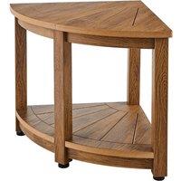 VEVOR Durable Shower Bench 18.5 Height Faux Wood Grain Polystyrene in Brown