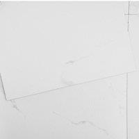 VEVOR Stylish Vinyl Floor Tiles 12 x 12 Inch White Marble Texture