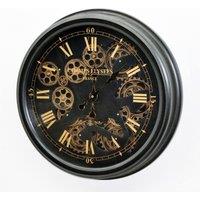 Minster Wall Clock - L5 x W53 x H53 cm - Black | Size: 1 Pack