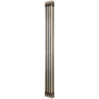 Monstershop Traditional 3 Column Radiator - 1800 x 200mm - Raw Metal in Silver