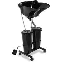 Hygrad Built to Survive Hairdressing Shampoo Bowl Salon Mobile Hair Washing Basin Sink in Black