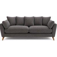 SOFASELECTION UK Harlow Jumbo Cord 3 Seater Sofa, Modern Tailored Design in Grey | Size: 3 Pack