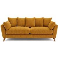 SOFASELECTION UK Harlow Jumbo Cord 3 Seater Sofa, Modern Tailored Design in Mustard | Size: 3 Pack