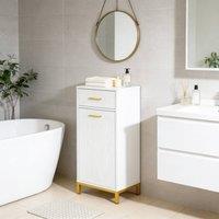 Hygrad Built to Survive Laundry Cabinet with Basket Tilt Out Laundry Hamper W/ Drawer in White