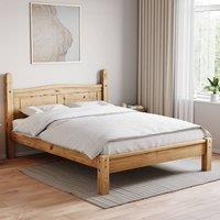 HD Designs Corona Bed Low Foot End & Memory Foam Spring Mattress in Brown | Size: Double