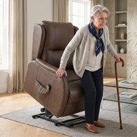 HOMCOM Power Lift Recliner Chair Dual Motor, Brown