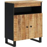 Berkfield Home Sideboard with 2 Doors 60x33x75 cm Solid Wood Mango in Brown | Size: 60 x 33 x 75 cm
