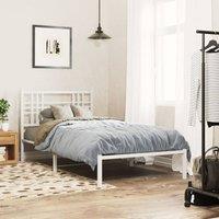 Berkfield Home Metal Headboard White 100cm