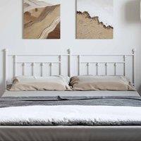 Berkfield Home Metal Headboard White 180 cm