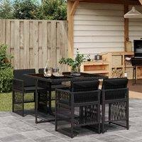 Berkfield Home Garden Dining Set | Black