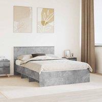 Berkfield Home Bed Frame Concrete Grey 160 x 200 cm Engineered Wood