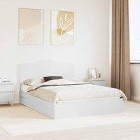 Berkfield Home Storage Bed with Headboard White 140 x 190 cm Engineered Wood