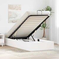 Berkfield Home Ottoman Bed Frame with Storage White 90 x 190 cm
