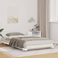 Berkfield Home Bed Frame White 90 x 220 cm Solid Pine Wood