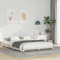 Berkfield Home Bed Frame White 140 x 220 cm Solid Pine Wood