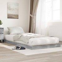 Berkfield Home Floor Bed Frame Grey Sonoma 80 x 200 cm Engineered Wood