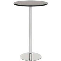 netfurniture Deluxe Como Poseur Table Round Black Wood