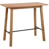 netfurniture Belgravia Bar Table in Oak in Brown