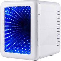 Spector Portable Camping Fridge Freezer, Heat & Cool, 7 LED Lights, White