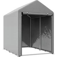 Rolipo 179 x 120cm Temporary Garden Shed with Accessories, Light Grey | Size: 179 x 120 cm
