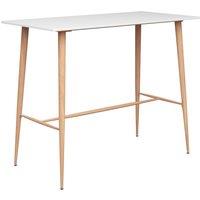 Berkfield Home Bar Table White 120x60x105 cm | Size: 120 x 60 x 105 cm