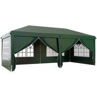 Rolipo 3x6m Pop-Up Gazebo, with Curtain Walls & Windows, Green