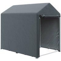 Rolipo 179 x 120cm Temporary Garden Shed with Accessories, Dark Grey | Size: 179 x 120 cm