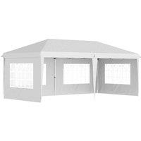 Rolipo 3x6m Pop Up Gazebo Party Tent with Sidewalls, White