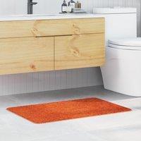 Berkfield Home Bath Mat Rectangular Orange 60x90 cm Polypropylen Non-Slip | Size: Medium