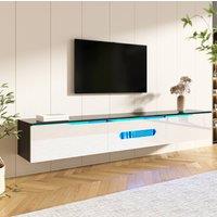 STILVORA TV Stand 180 cm with LED Lighting & Storage
