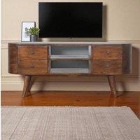 STILVORA Wooden Storage Unit in Brown