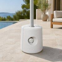 STILVORA Gazebo Leg Weights 36 kg Set Fillable with Sand or Water in White