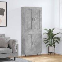 Berkfield Home Highboard Concrete Grey 69.5x34x180 cm Engineered Wood