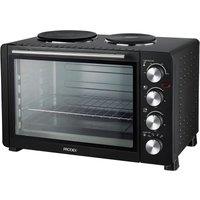 Prodex Electric Mini Oven with Grill & Double Hotplate Hob in Black