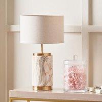 Ruma Natural Stone Effect Ceramic Table Lamp