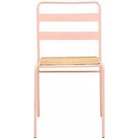 Orsina Metal Chair, Ready To Enjoy Metal Outdoor Chair, Effortless Cleaning Metal Chair, Versatile Small Chair in Pink