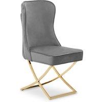 Orsina Belle Button Back Grey Dining Chair