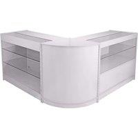 Monstershop Pegasus Brilliant White Shop Counter & Retail Display Set