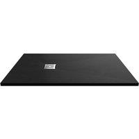 Balterley Premium Slimline Rectangular Shower Tray, Black, 1400x900mm in Black